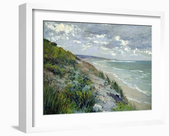 Cliffs by the Sea at Trouville-Gustave Caillebotte-Framed Giclee Print