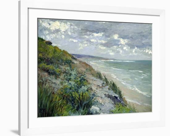 Cliffs by the Sea at Trouville-Gustave Caillebotte-Framed Giclee Print