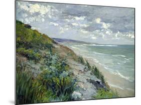 Cliffs by the Sea at Trouville-Gustave Caillebotte-Mounted Giclee Print