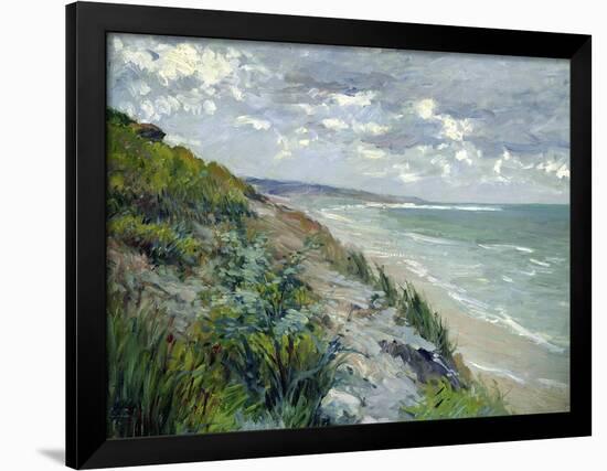 Cliffs by the Sea at Trouville-Gustave Caillebotte-Framed Giclee Print