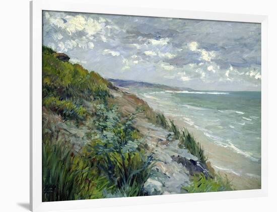 Cliffs by the Sea at Trouville-Gustave Caillebotte-Framed Giclee Print