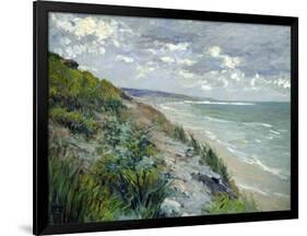 Cliffs by the Sea at Trouville-Gustave Caillebotte-Framed Giclee Print