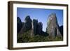 Cliffs in Moonlight, Meteora, Greece, October 2008-Radisics-Framed Photographic Print