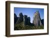 Cliffs in Moonlight, Meteora, Greece, October 2008-Radisics-Framed Photographic Print