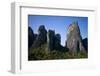 Cliffs in Moonlight, Meteora, Greece, October 2008-Radisics-Framed Photographic Print