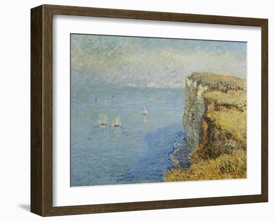 Cliffs in Normandy; Falaises En Normandie, 1901-Gustave Loiseau-Framed Giclee Print