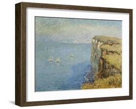 Cliffs in Normandy; Falaises En Normandie, 1901-Gustave Loiseau-Framed Giclee Print