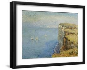 Cliffs in Normandy; Falaises En Normandie, 1901-Gustave Loiseau-Framed Giclee Print