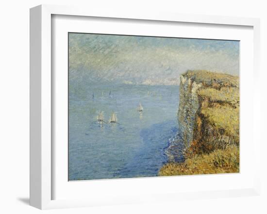 Cliffs in Normandy; Falaises En Normandie, 1901-Gustave Loiseau-Framed Giclee Print