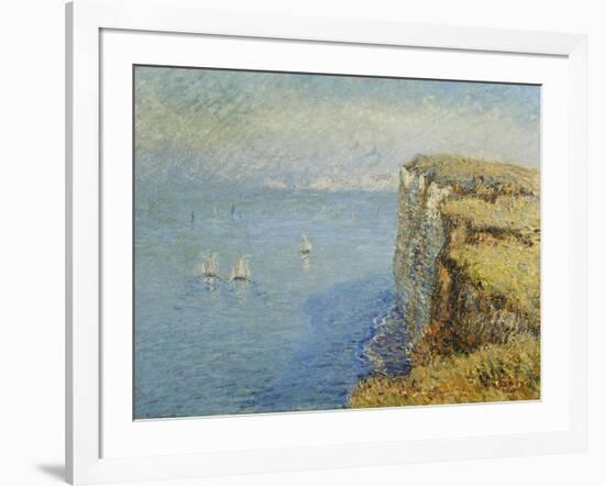 Cliffs in Normandy-Gustave Loiseau-Framed Giclee Print