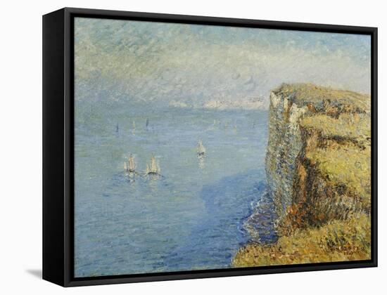 Cliffs in Normandy-Gustave Loiseau-Framed Stretched Canvas