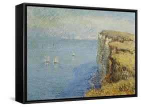 Cliffs in Normandy-Gustave Loiseau-Framed Stretched Canvas