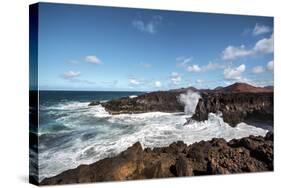 Cliffs, Los Hervideros, Lanzarote, Canary Islands, Spain-Sabine Lubenow-Stretched Canvas