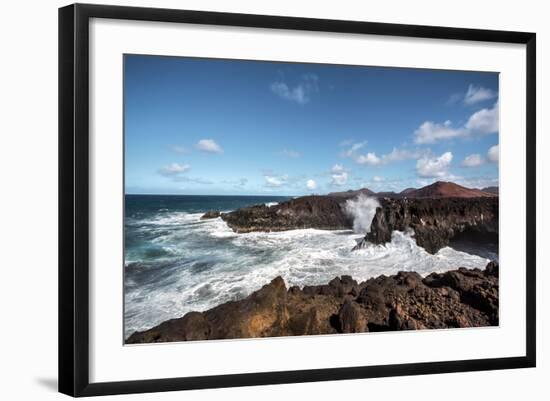 Cliffs, Los Hervideros, Lanzarote, Canary Islands, Spain-Sabine Lubenow-Framed Photographic Print