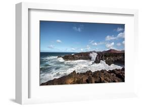 Cliffs, Los Hervideros, Lanzarote, Canary Islands, Spain-Sabine Lubenow-Framed Photographic Print