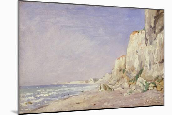 Cliffs near Dieppe, 1862-Adolphe-felix Cals-Mounted Giclee Print