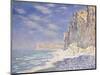 Cliffs Near Fecamp, 1881-Claude Monet-Mounted Giclee Print