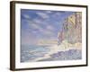 Cliffs Near Fecamp, 1881-Claude Monet-Framed Giclee Print