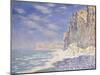 Cliffs Near Fecamp, 1881-Claude Monet-Mounted Giclee Print