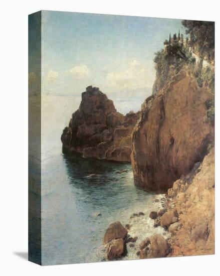 Cliffs near Final-Marina-Eugen Bracht-Stretched Canvas