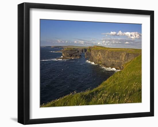 Cliffs Near Kilkee, Loop Head, County Clare, Munster, Republic of Ireland, Europe-Richard Cummins-Framed Photographic Print