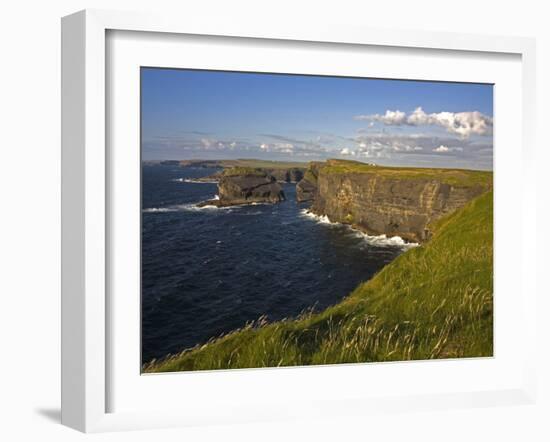 Cliffs Near Kilkee, Loop Head, County Clare, Munster, Republic of Ireland, Europe-Richard Cummins-Framed Photographic Print