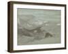 Cliffs of Ecclesbourne near Hastings, 1862-Thomas Moran-Framed Giclee Print