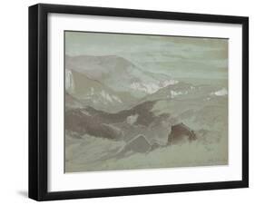 Cliffs of Ecclesbourne near Hastings, 1862-Thomas Moran-Framed Giclee Print