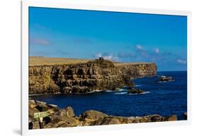 Cliffs of Espanola Island, Galapagos Islands, UNESCO World Heritage Site, Ecuador, South America-Laura Grier-Framed Photographic Print