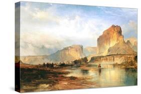 Cliffs of Green River-Thomas Moran-Stretched Canvas