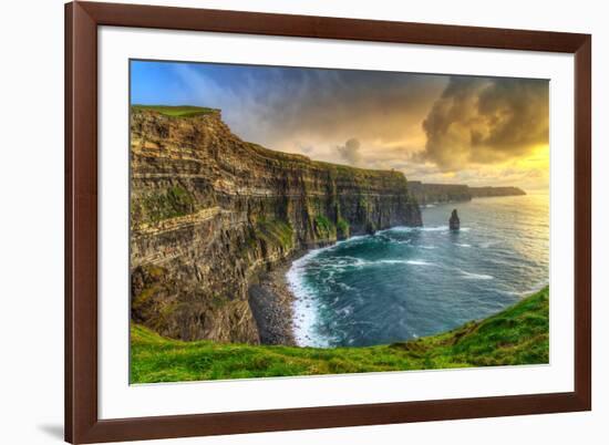 Cliffs of Moher at Sunset, Co. Clare, Ireland-Patryk Kosmider-Framed Photographic Print