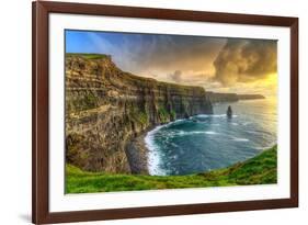 Cliffs of Moher at Sunset, Co. Clare, Ireland-Patryk Kosmider-Framed Photographic Print
