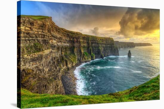 Cliffs of Moher at Sunset, Co. Clare, Ireland-Patryk Kosmider-Stretched Canvas