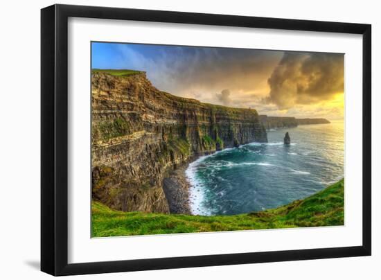 Cliffs of Moher at Sunset, Co. Clare, Ireland-Patryk Kosmider-Framed Photographic Print