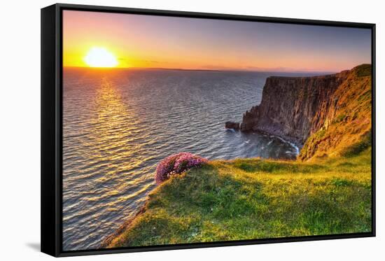 Cliffs of Moher at Sunset in Co. Clare, Ireland-Patryk Kosmider-Framed Stretched Canvas