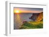 Cliffs of Moher at Sunset in Co. Clare, Ireland-Patryk Kosmider-Framed Photographic Print