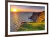 Cliffs of Moher at Sunset in Co. Clare, Ireland-Patryk Kosmider-Framed Photographic Print