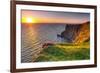 Cliffs of Moher at Sunset in Co. Clare, Ireland-Patryk Kosmider-Framed Photographic Print