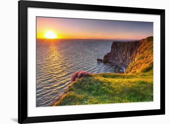 Cliffs of Moher at Sunset in Co. Clare, Ireland-Patryk Kosmider-Framed Photographic Print