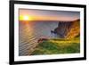 Cliffs of Moher at Sunset in Co. Clare, Ireland-Patryk Kosmider-Framed Photographic Print