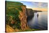 Cliffs of Moher at Sunset - Ireland-Patryk Kosmider-Stretched Canvas