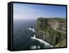 Cliffs of Moher, County Clare, Munster, Eire (Republic of Ireland)-Hans Peter Merten-Framed Stretched Canvas