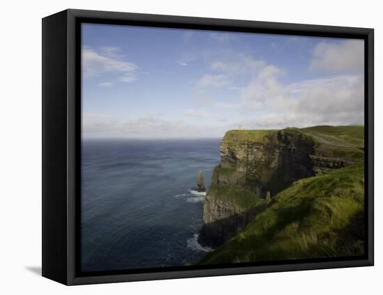 Cliffs of Moher, County Clare, Munster, Republic of Ireland, Europe-Oliviero Olivieri-Framed Stretched Canvas