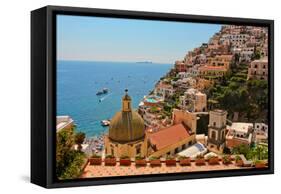 Cliffs of the Almafi Coast Italy-null-Framed Stretched Canvas