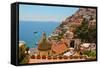 Cliffs of the Almafi Coast Italy-null-Framed Stretched Canvas