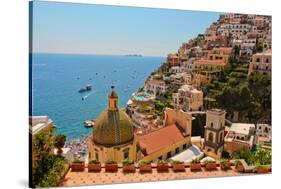 Cliffs of the Almafi Coast Italy-null-Stretched Canvas