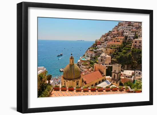 Cliffs of the Almafi Coast Italy-null-Framed Photo