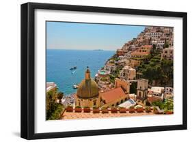 Cliffs of the Almafi Coast Italy-null-Framed Photo