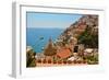 Cliffs of the Almafi Coast Italy-null-Framed Photo