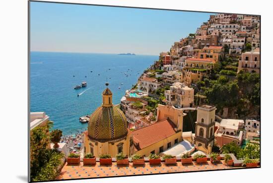 Cliffs of the Almafi Coast Italy-null-Mounted Photo